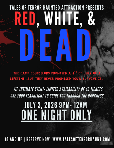 Red, White & Dead: VIP Horror Experience 18+ poster